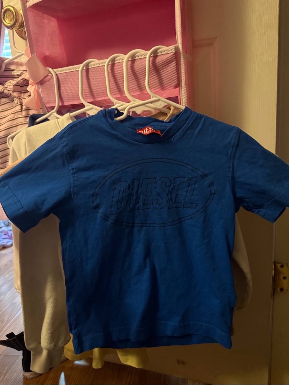 Diesel Boys' Royal Blue Short Sleeve Logo Tee